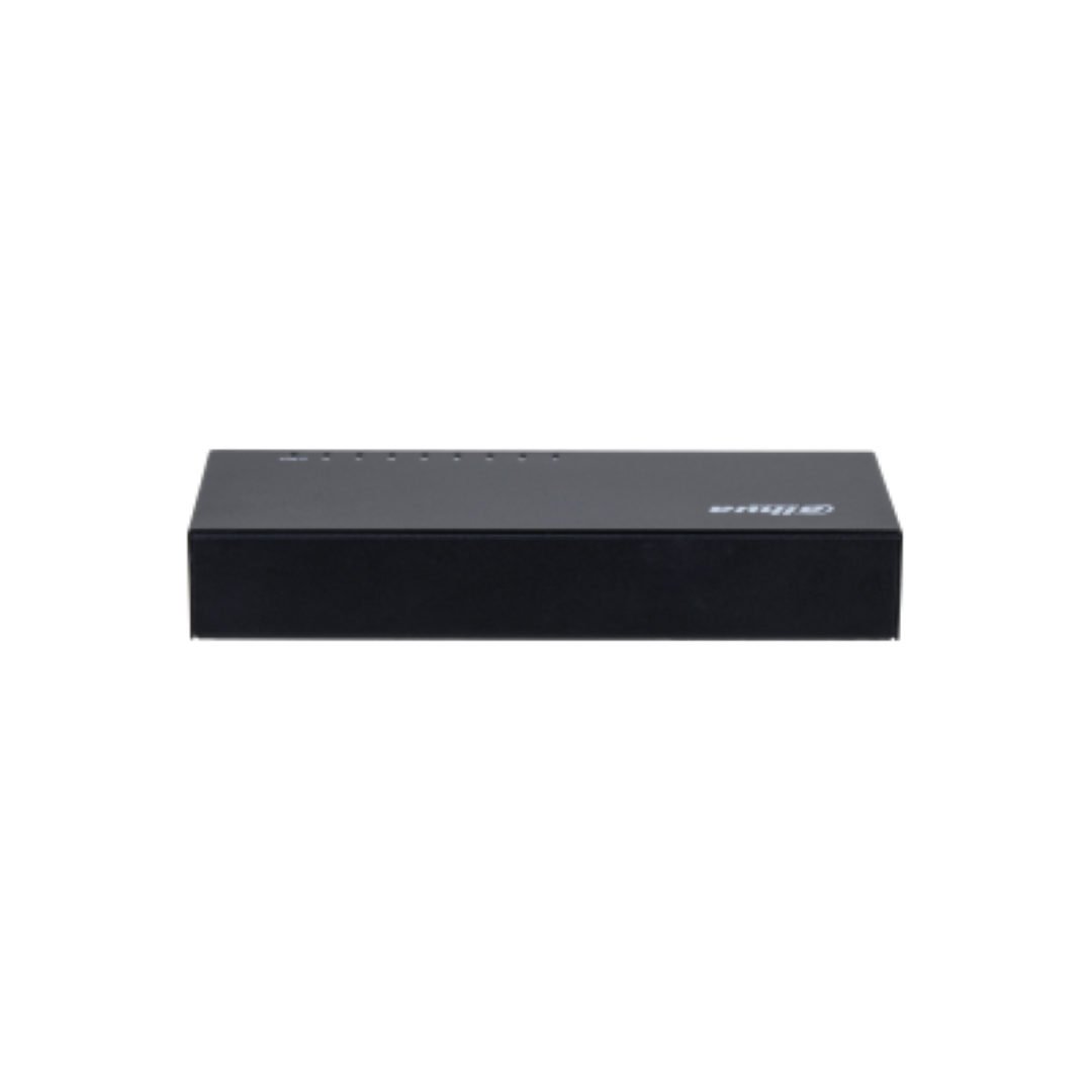 Switch 8 Port Dahua (Switch Dahua PFS3008-8GT; 8 ports 10/100/1000Mbps; 186mm×106mm×33mm; Common...)