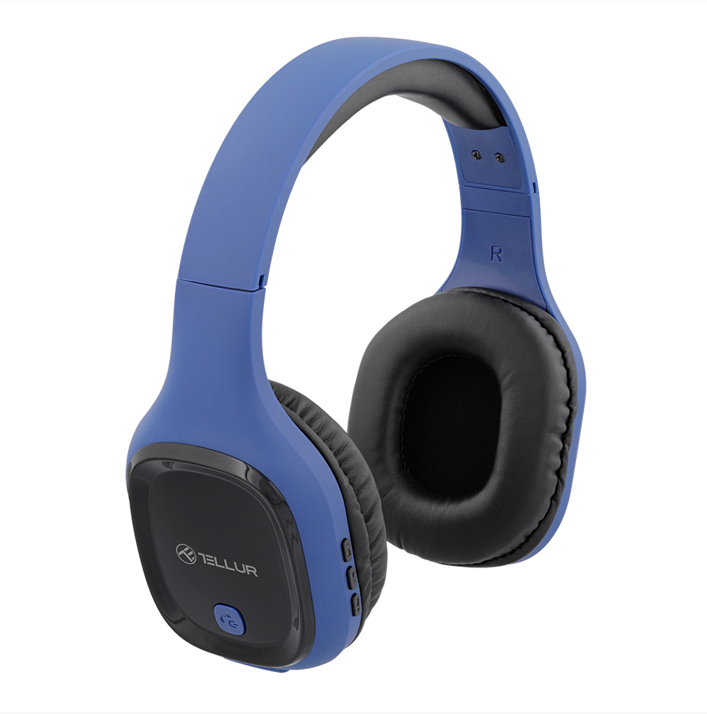 Casti cu micr. Tellur Pulse, albastru (Casti Head-band Tellur Pulse)