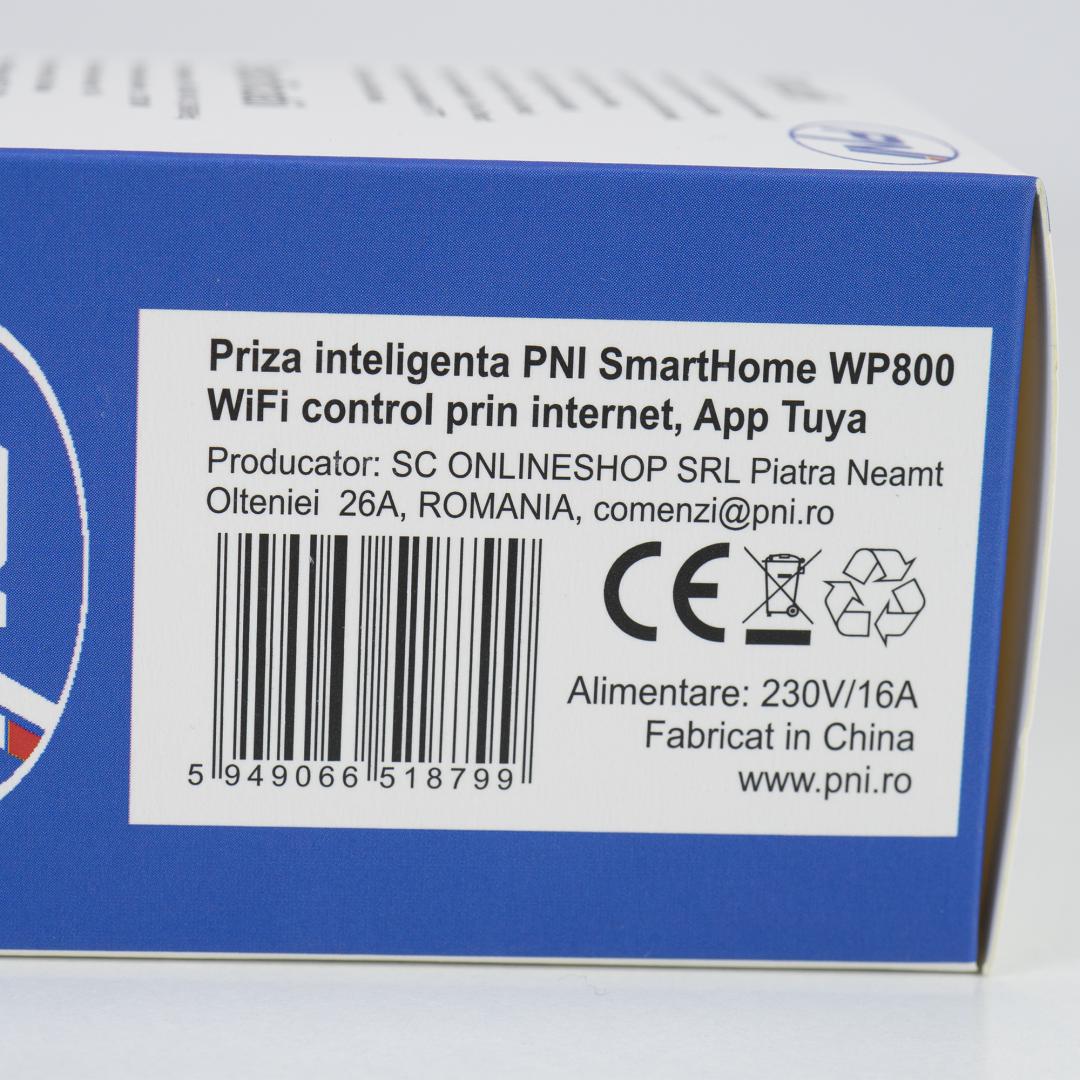 Pni Priza Inteligenta WP800 WI-FI (Priza inteligenta Pni SmartHome WP800 WIFI control prin internet)