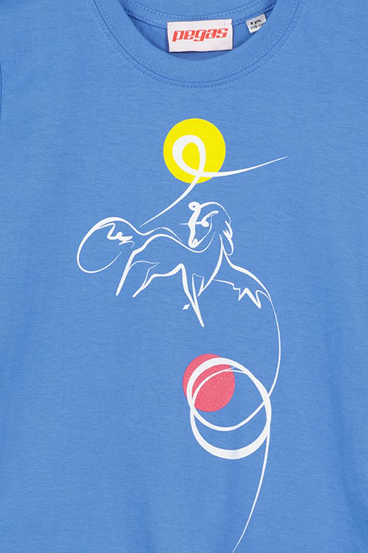 TSHIRT CASUAL C CAL PEGAS AZURE-12