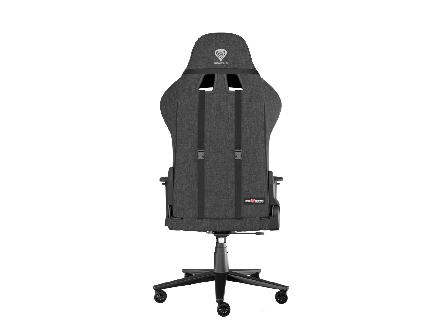 Scaun gaming Genesis Nitro 550 G2, material Synthetic PU + Textil, reglabil pe inaltime, greutate maxima suportata 150 kg, inaltime scaun reglabil 46.5 - 53.5 cm, spatar ajustabil 135°, dimensiuni roti 60mm, gri