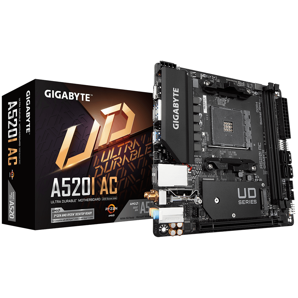 Gigabyte MB GB A520I AC AM4 DDR4 MINI ITX