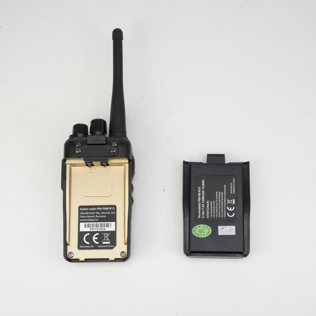 Pni Statie Radio Portabila Pmr R15 (Statie radio portabila profesionala Pni Pmr R15 0.5W)