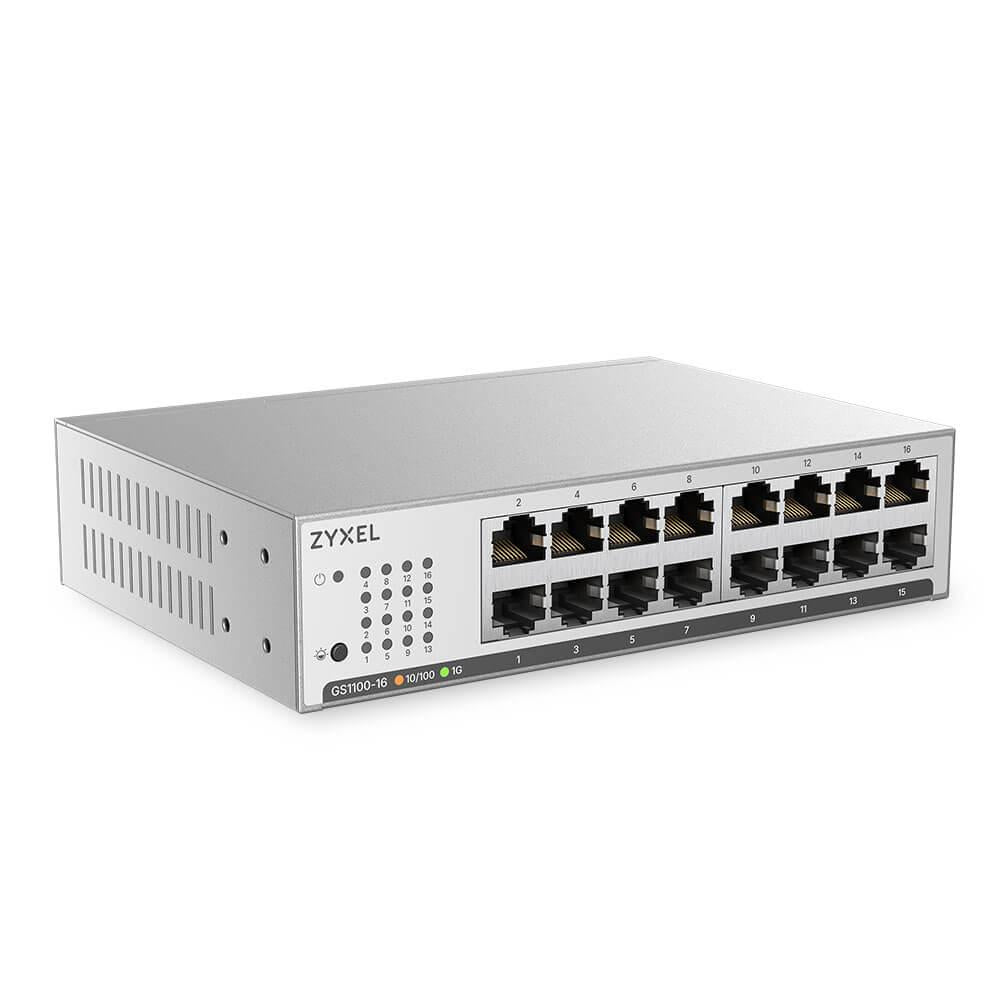 Zyxel GS1100-16 16-PORT Gbe Unmg Switch