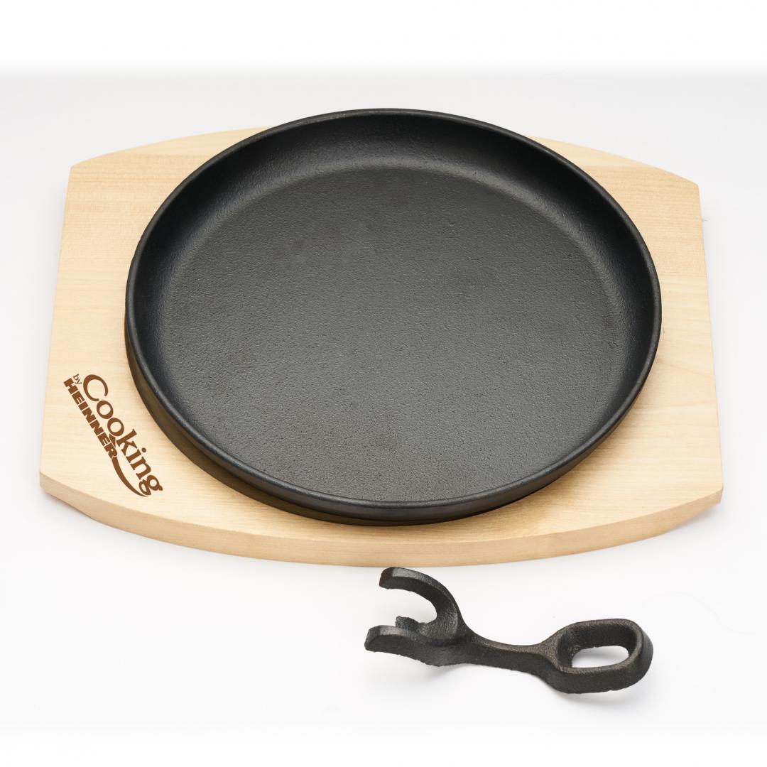 Platou Serv Fonta Rotund D22CM,BAZA Lemn (platou Servire Rotund)