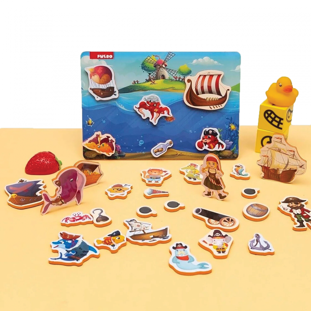 Puedo Toys JOC MAGNETIC CU PIRATI