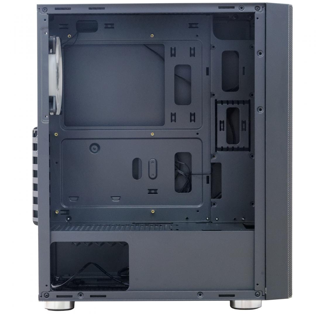 RESIGILAT | Carcasa Spacer Rainbow, ATX, MidTower, Gaming, fara sursa, sticla securizata, 4 x fan, USB 2.0 x 2, USB 3.0 x 1, mesh, fan controller (inclusiv RGB), telecomanda, „SPCS-GC-RAINBOW” - imagine 7 - RESIGILAT