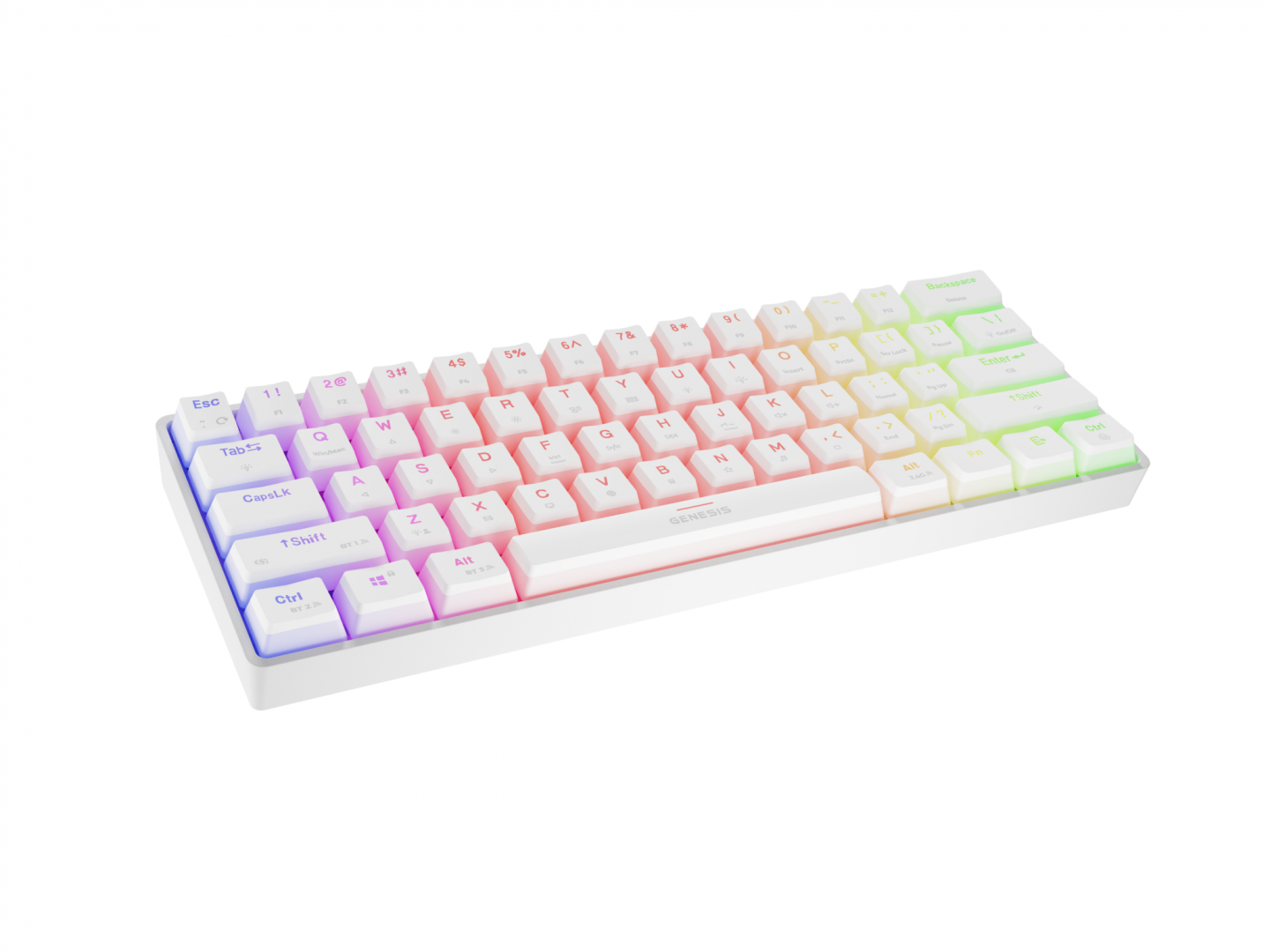 Tastatura Genesis Thor 660 G2 60% B alb