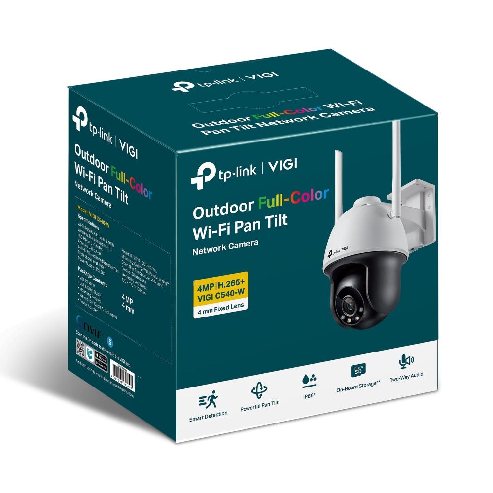 TP-Link TPL VIGI 4MP PAN/TILT NTW CAM 4MM C540W
