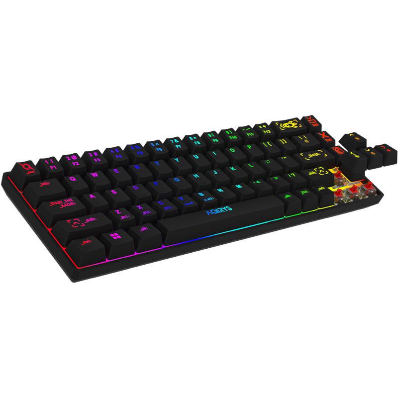 Tastatura Aqirys Mira, wireless, neagra (Tastatura Mecanica Gaming Aqirys Mira)