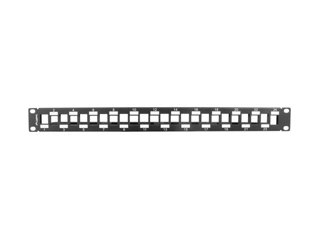 Lanberg Patch panel gol 24 porturi 1U negru
