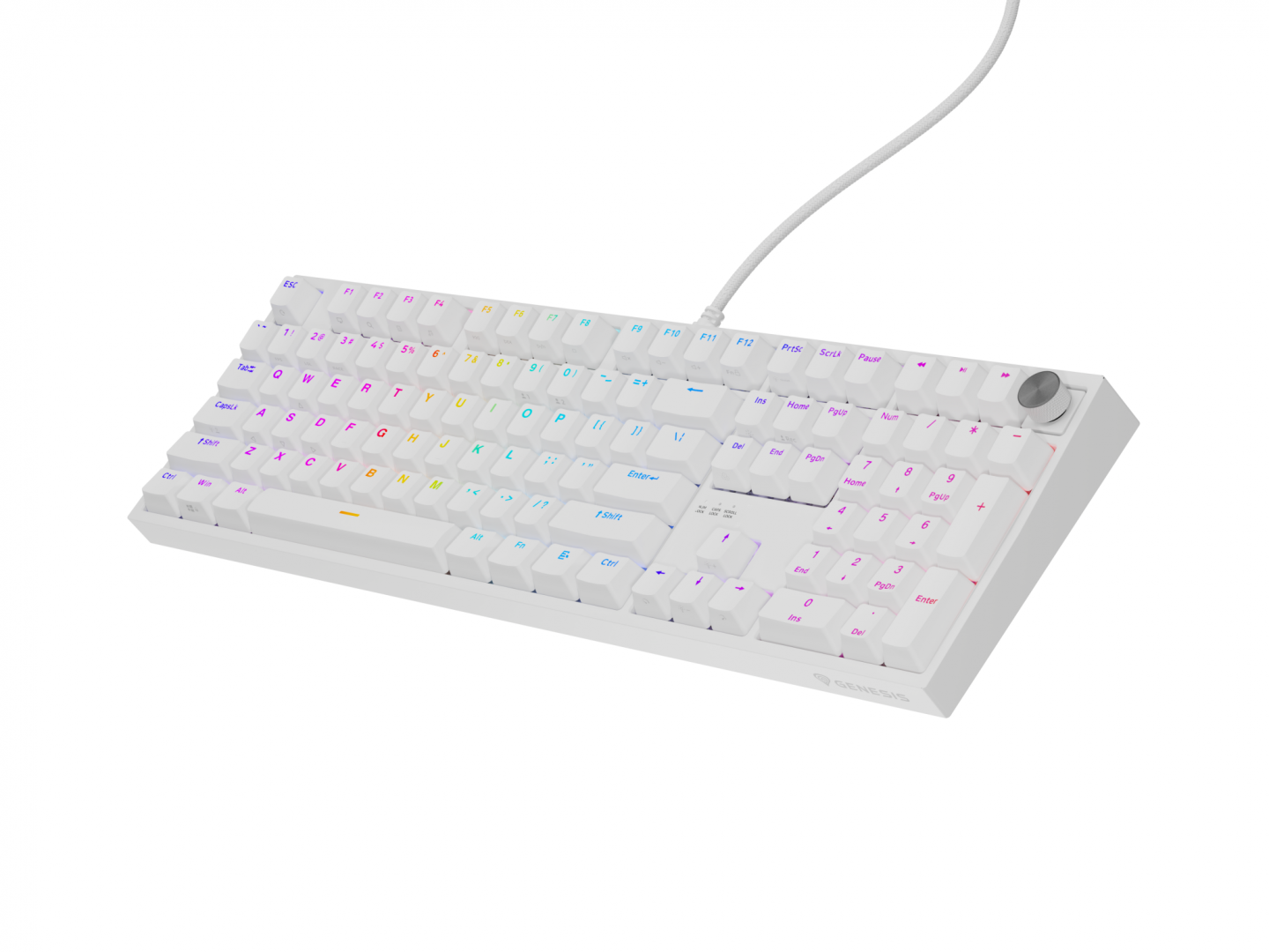 Tastatura Genesis Thor 404 P alb