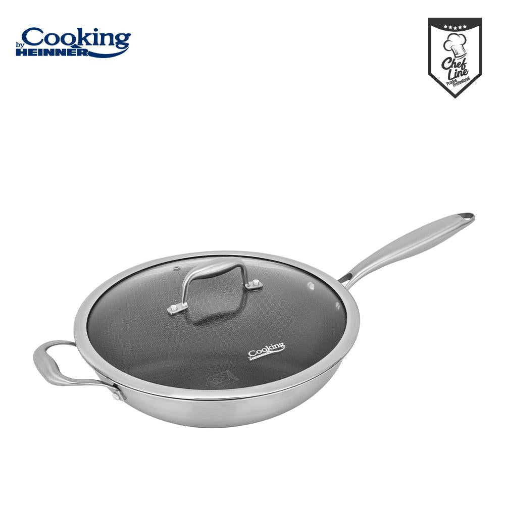 Heinner TIGAIE WOK INOX+CAPAC 30x8.5CM,TITANIUM3