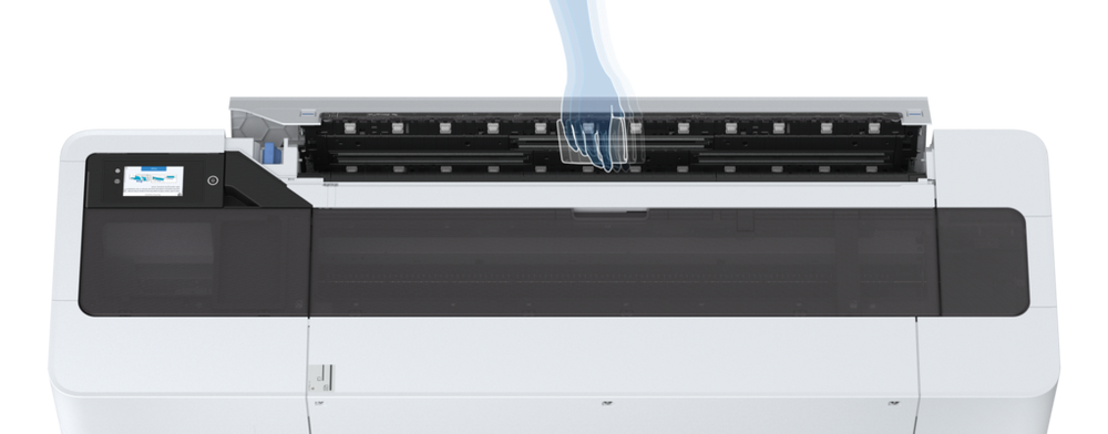 EPSON SC-T5700DM A0 LARGE FORMAT TECHNICAL PRINTER, Tehnologie: Ultrachrome® XD3, 6 culori, Rezolutie printare: 1200 x 2400 DPI, Formate hartie:A0, A1, A2 (42.0x59.4cm), A3 (29.7x42.0 cm), A4 (21.0x29.7 cm), 17" (43.2 cm) Roll, 24" (61.0 cm) Roll, 36" (91
