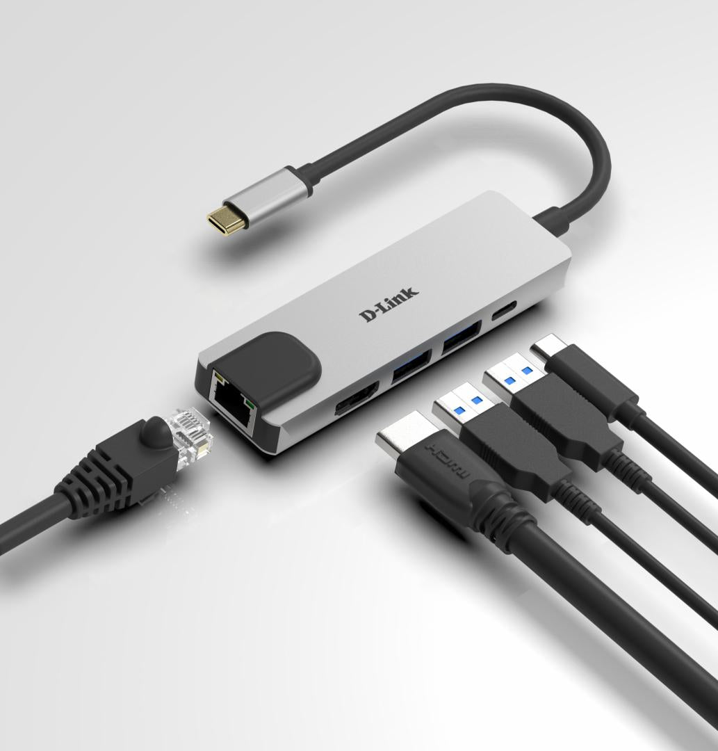 D-Link DLINK 5-IN-1 USB-C HUB DUB-M520