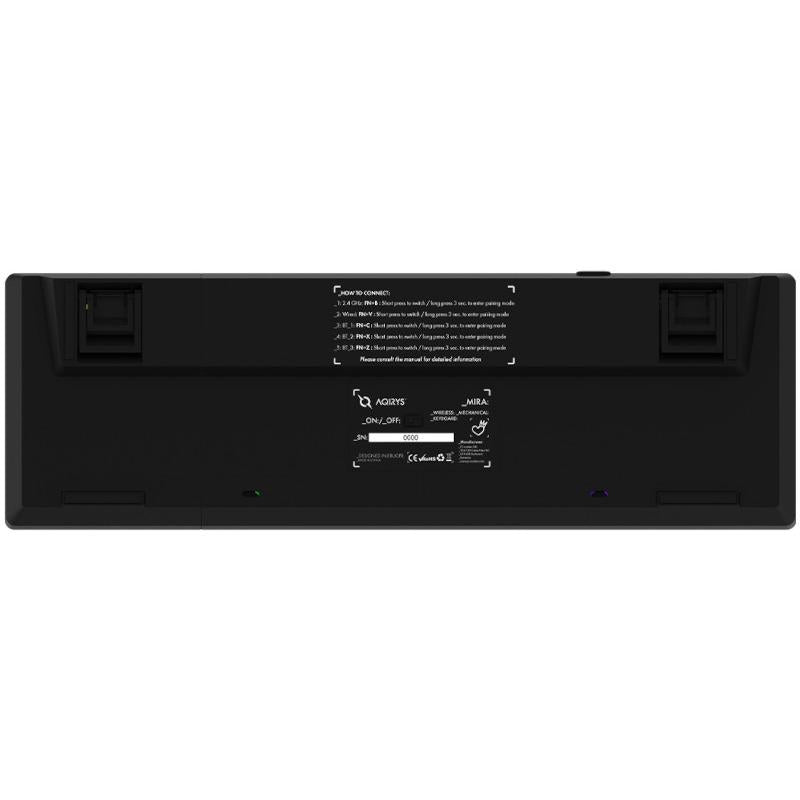 Tastatura Aqirys Mira, wireless, neagra (Tastatura Mecanica Gaming Aqirys Mira)