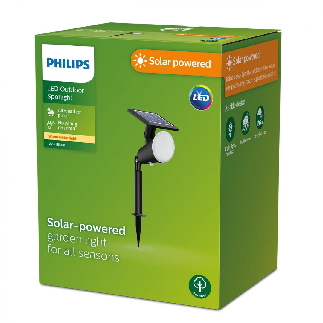 Jivix Sr Sp 1.4W 27K Bl 06 (Spot LED solar pentru exterior cu spike Philips Jivix)