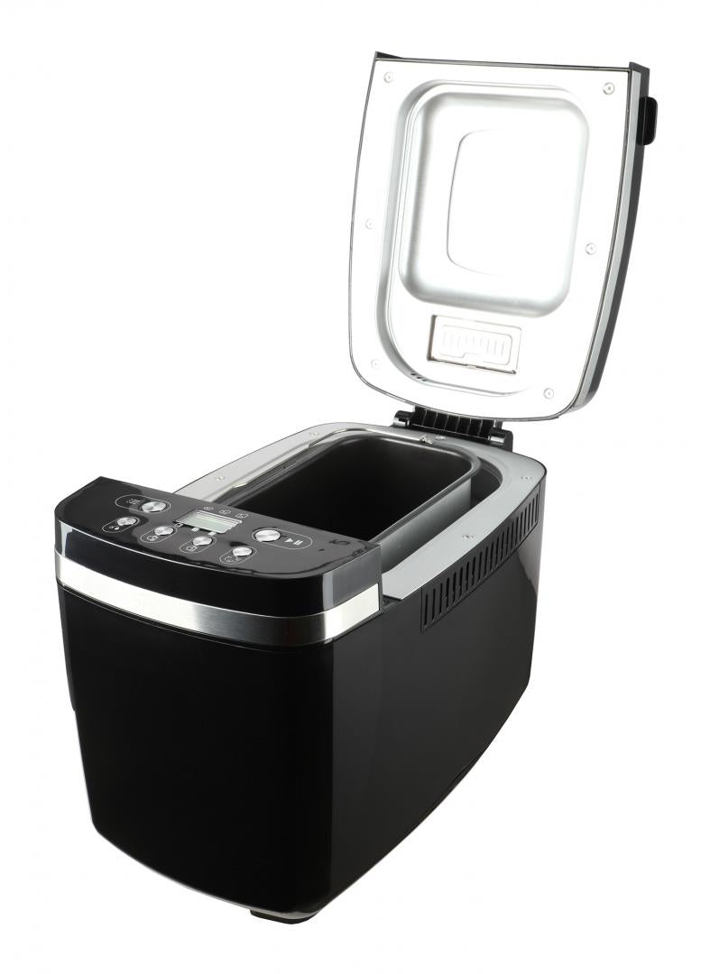 RESIGILAT | MASINA DE PAINE HEINNER HBM-D850BK2P, CONTROL DIGITAL, 2 PALETE, 14 PROGRAME, NIVEL RUMENIRE AJUSTABIL, COMPARTIMENT PENTRU DOZAREA NUCILOR/SEMINTELOR, TIMER 13H, FUNCTIE MENTINERE TEMPERATURA 60 MIN, NEGRU - imagine 2 - RESIGILAT