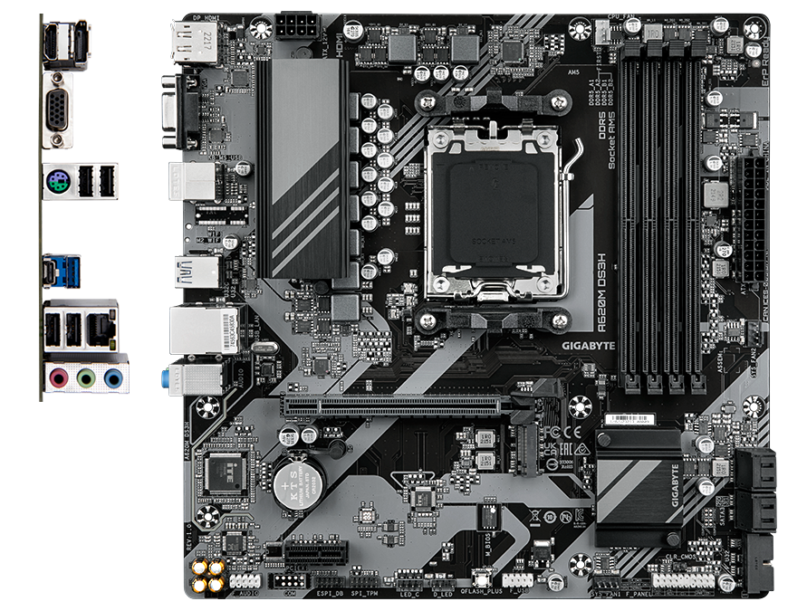 MB GIGABYTE A620M DS3H DDR5