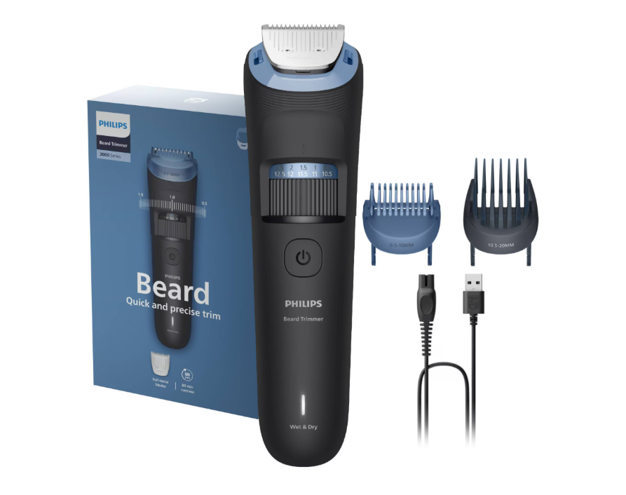 Aparat de tuns barba Philips BT3660/15 (Aparat de tuns barba Philips BT3660/15 cu lame integral metalice cu autoascutire)