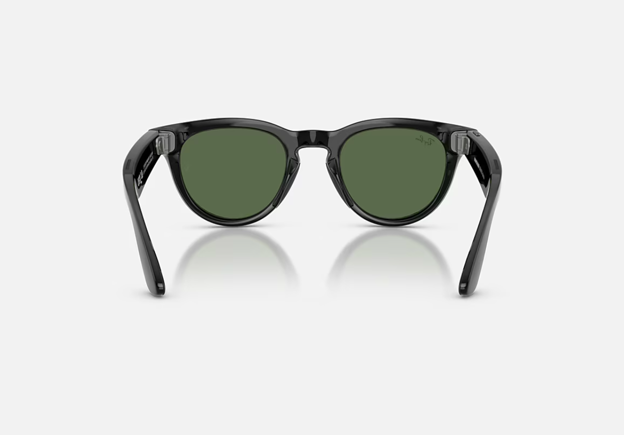 RayBan Meta Headliner Low Bridge Fit G2 (RayBan Meta Headliner Low Bridge Fit - Shinny Black - G-15 Green GEN2)