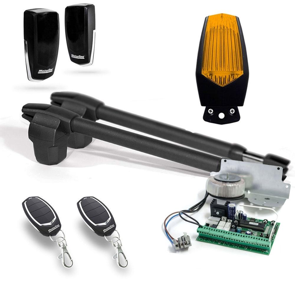 Kit Motorline LINCE300 2.5M 250KG 60W (Kit automatizare poarta batanta Motorline Lince 300 - 24V)
