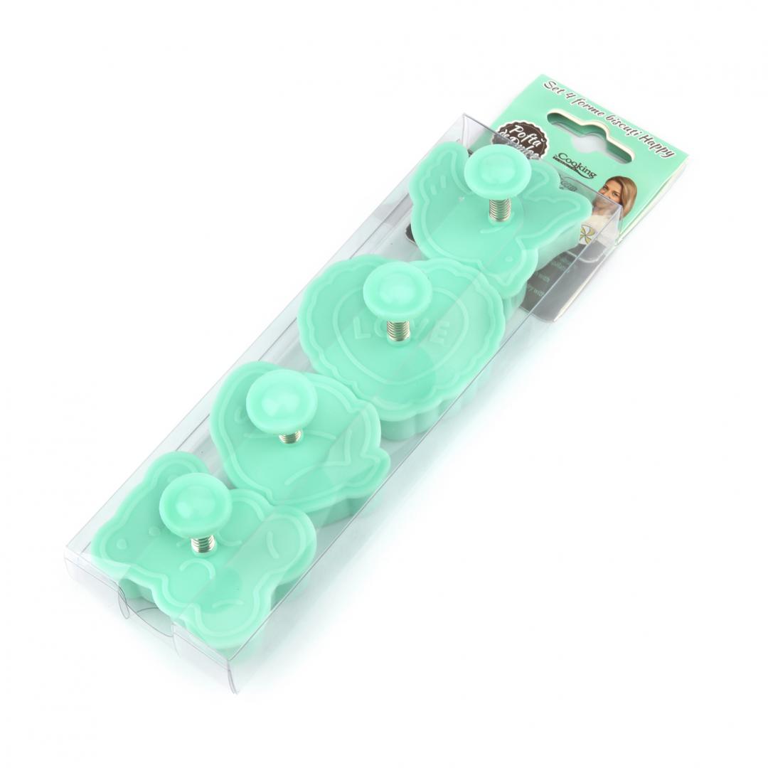 Set 4 Forme Biscuti Happy, Simona Pope (set 4 Forme Biscuti Happy)