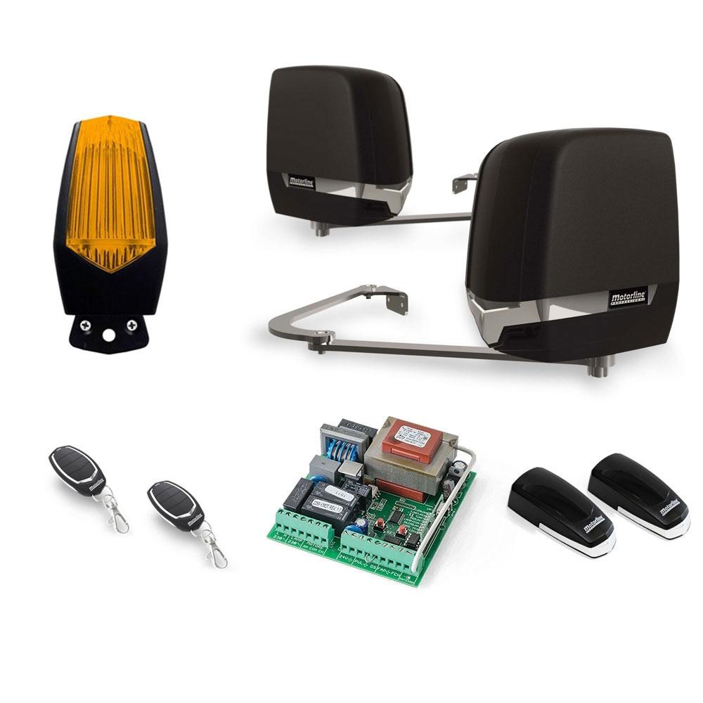 Kit automatizare poarta batanta Motorline TELICA230, 200 Kg/canat, 2.5 m/canat, 380 W(contine lampa)