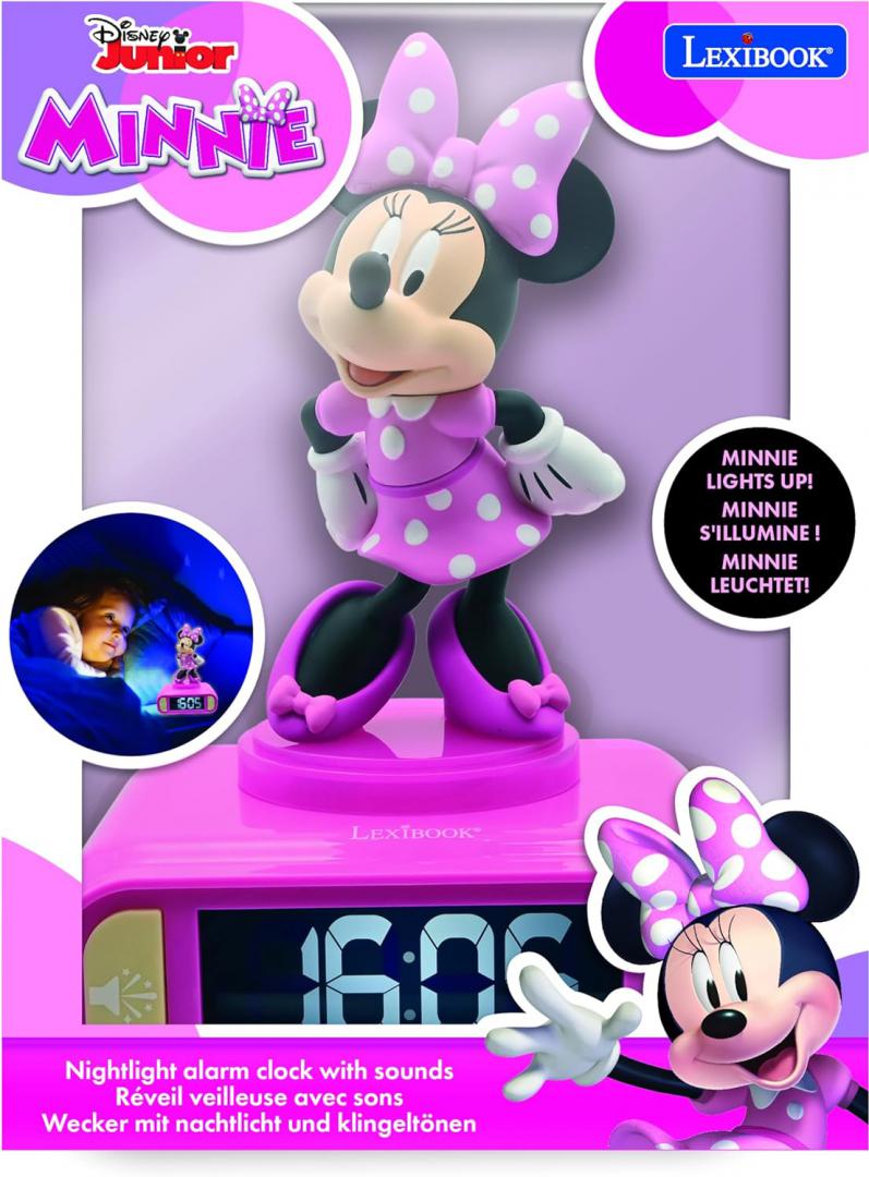 Ceas Desteptator cu Lumina 3D, Minnie M. (ceas Desteptator cu Lumina 3D)
