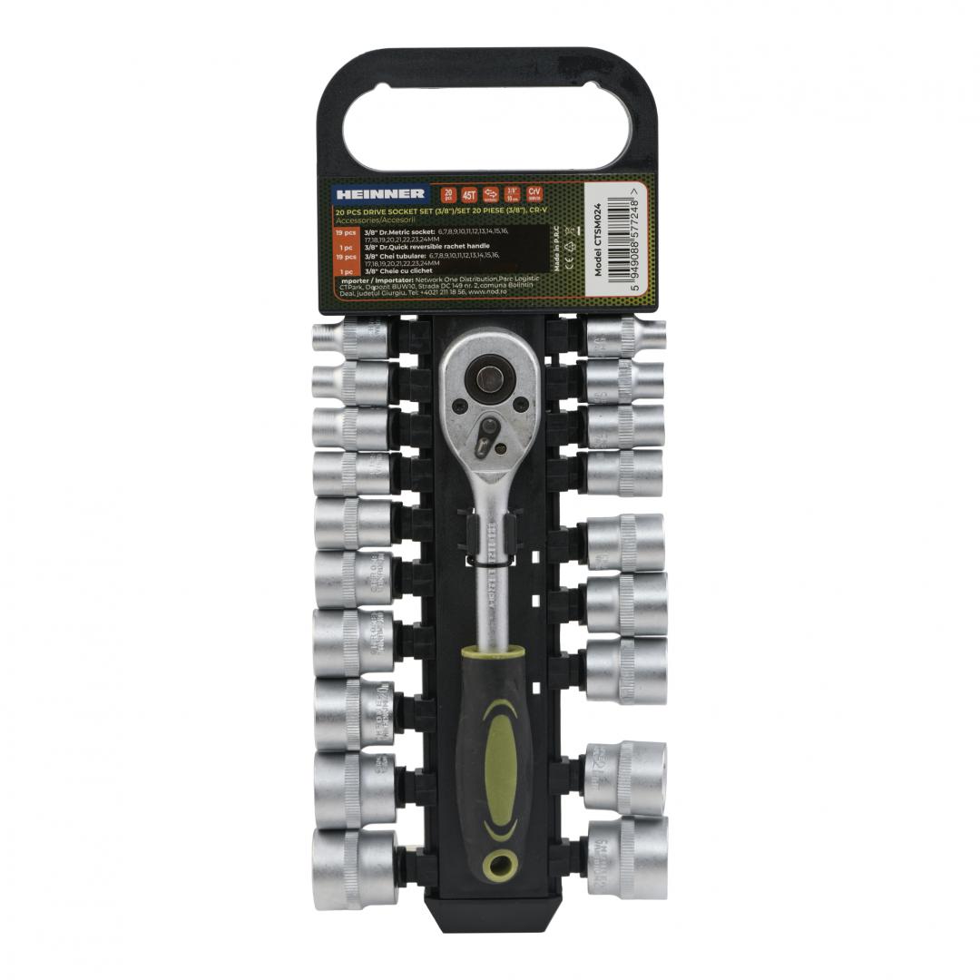 Heinner HR SET 20 PIESE 3/8" CR-V