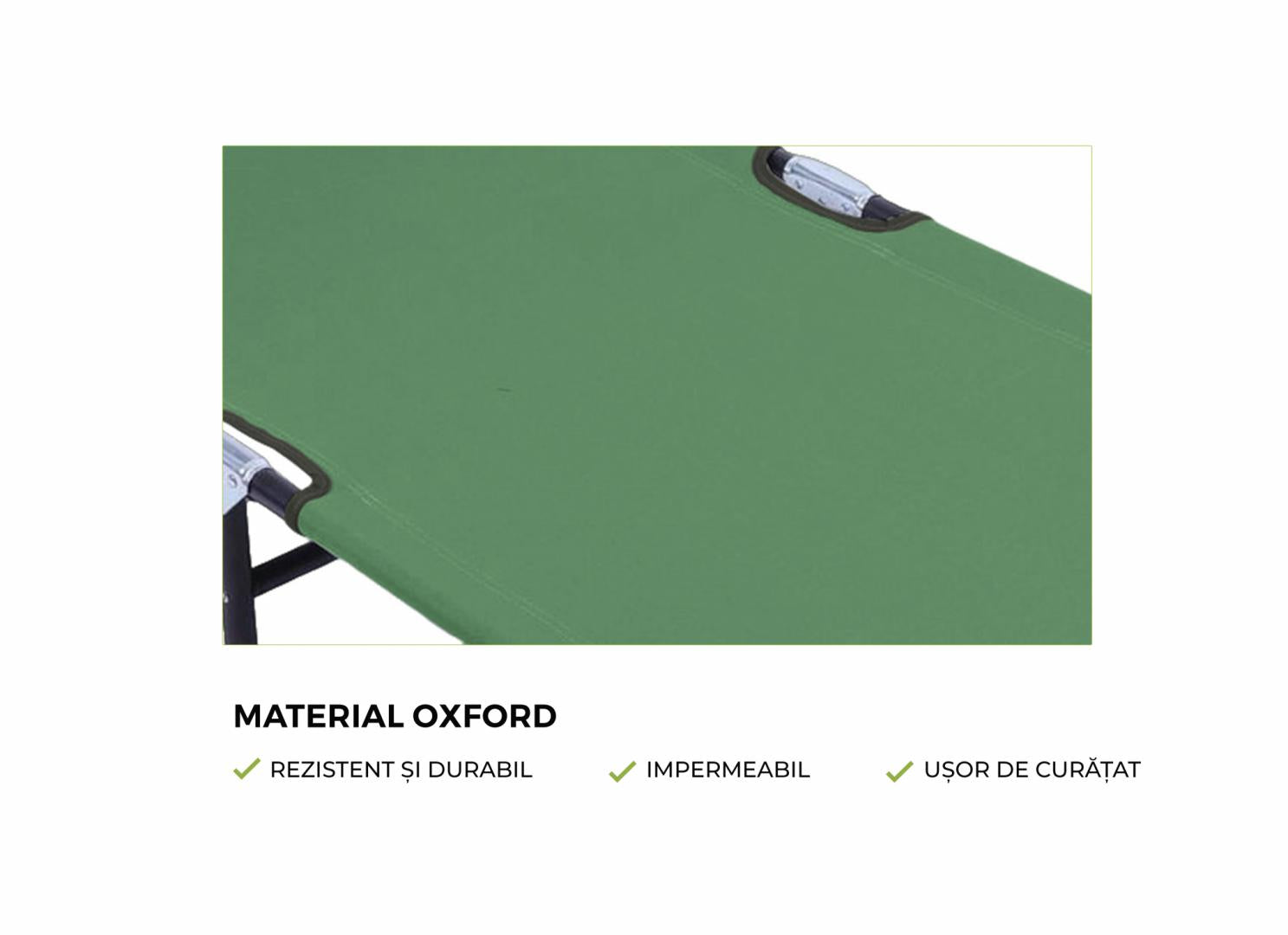 Heinner HR SEZLONG CU PARASOLAR 186X55X24 VERDE