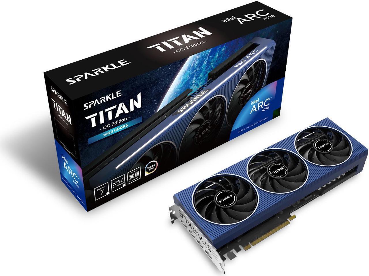 In Sparkle Arc a770 Titan Oc 16GB 256bit (Placa video Sparkle Intel Arc a770)