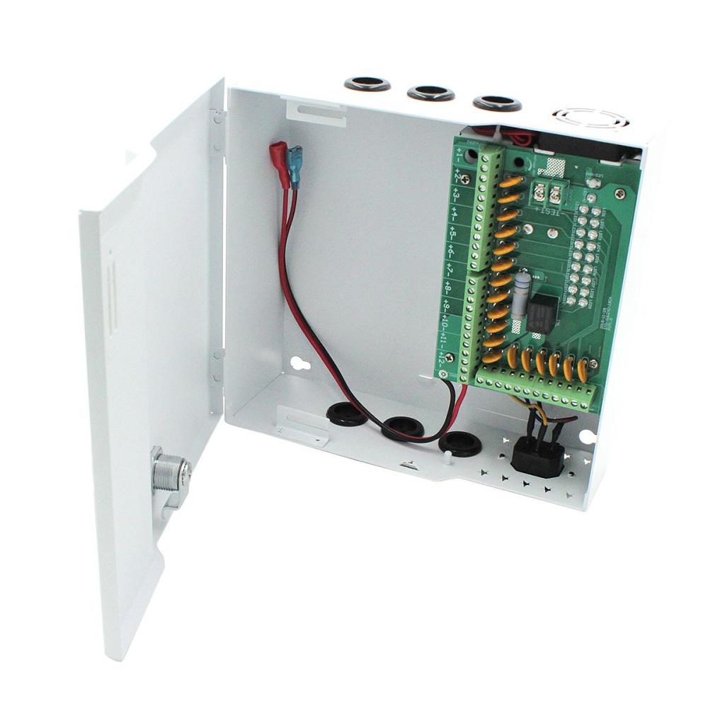 Sursa 20a Backup 18CH Ptc Metal CCTV (Sursa de alimentare 20a cu back up si 18 canale protejate pentru sisteme CCTV)