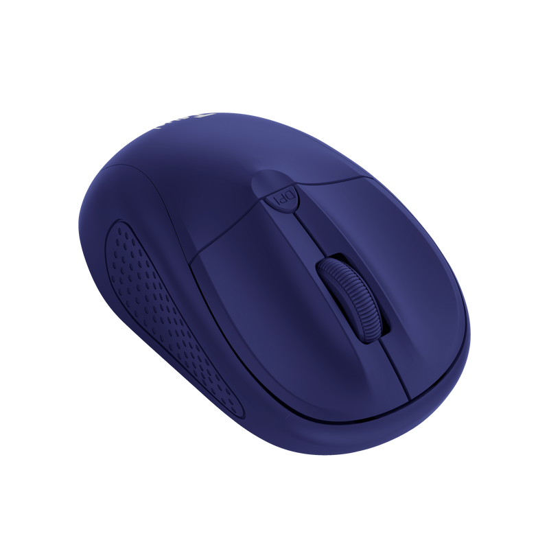 Mouse Trust Wireless optic, rezolutie 1600 DPI, albastru