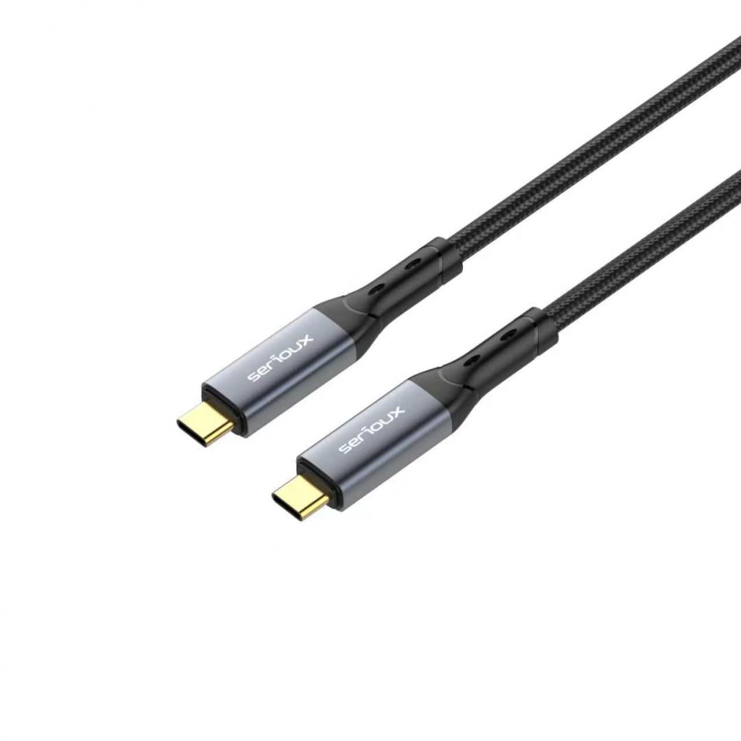 CABLU SERIOUX USB-C TO USB-C  NEGRU