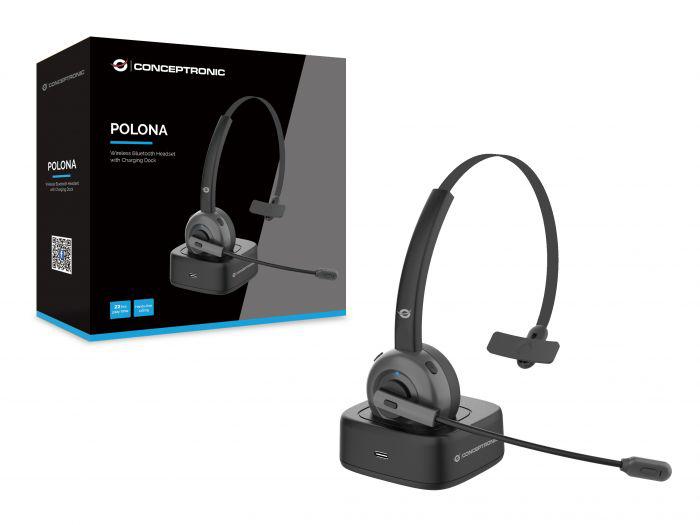 Conceptronic Headset POLONA03BD (Casti Mono-casca Conceptronic POLONA03BD)
