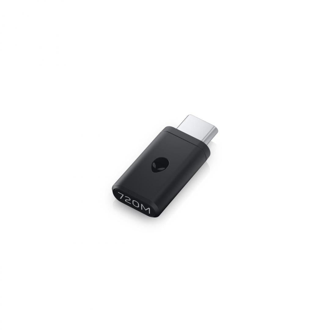 Dell Alienware Tri-Mode Wireless Gaming Mouse AW720M, Connection type: Tri-mode Wireless (2.4GHz, Bluetooth 5.1 and wired), Movement Resolution: 26000 dpi, , Magnetic Snap Charging Function, Adjustable Dots Per Inch (DPI), Wireless mode (2.4GHz), Buttons 