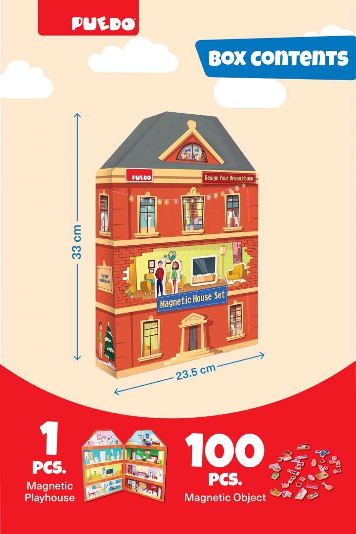 Puedo Toys JOC MAGNETIC-CONSTRUIESTE-TI CASA