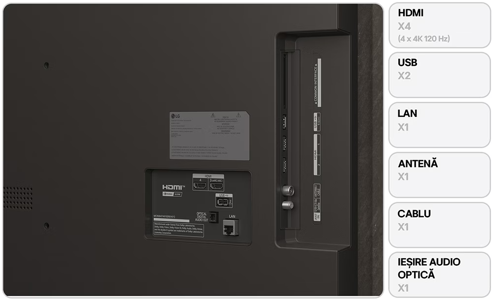 Televizor OLED Smart LG 55B53LA, 4K, HDR, 139cm