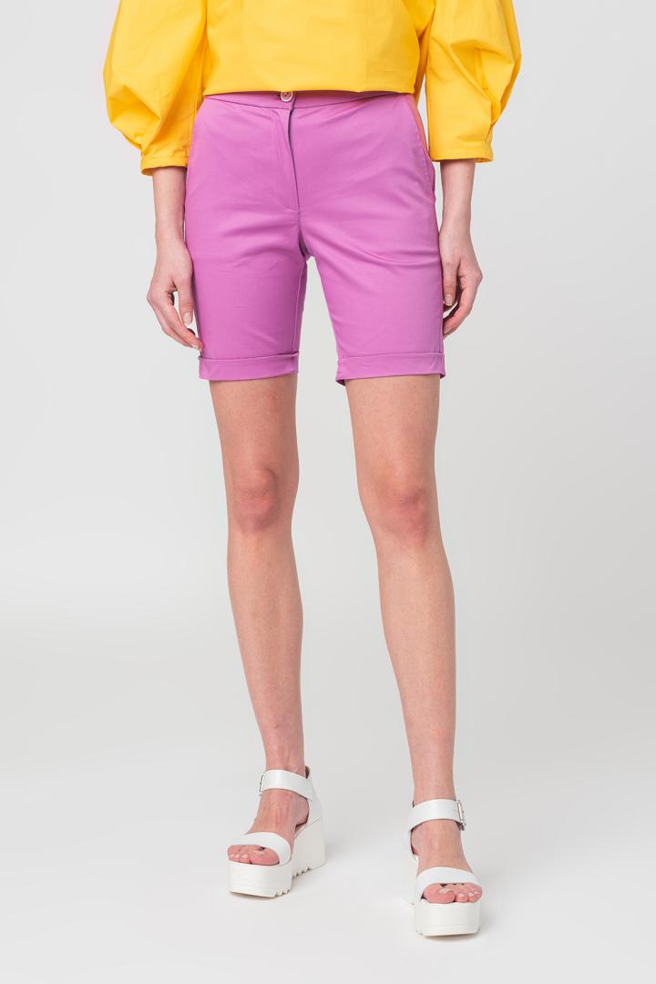 Pegas PANTALONI SCURT CASUAL FEMEI LILA XS