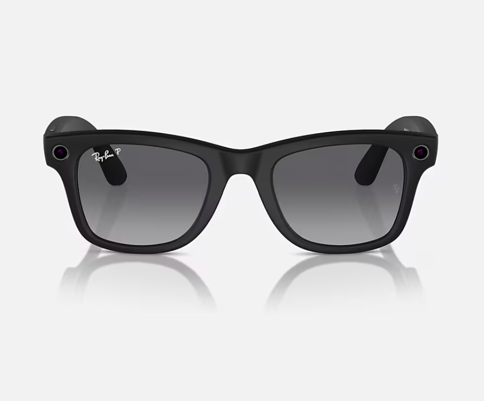 RayBan Meta Wayfare L MB/Polar Grad Gr (Ray-Ban Meta Wayfarer AI Glasses Matte Black/Polar Gradient Graphite (Large))