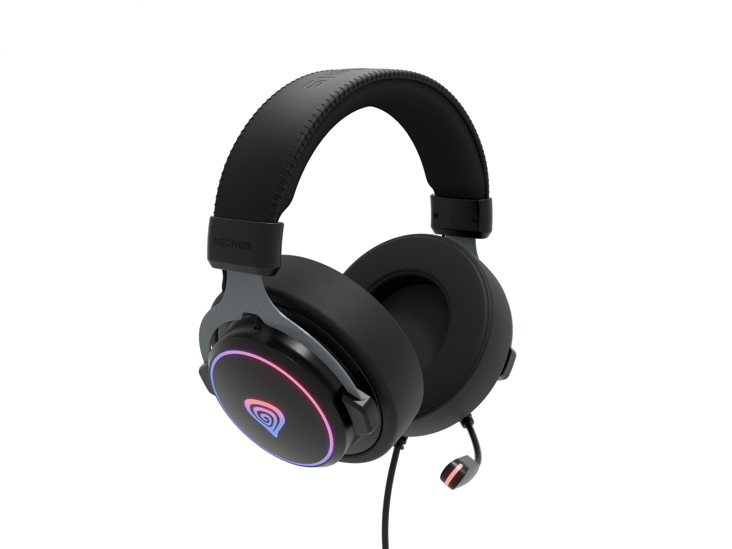 Casti cu fir Genesis Neon 764 negru