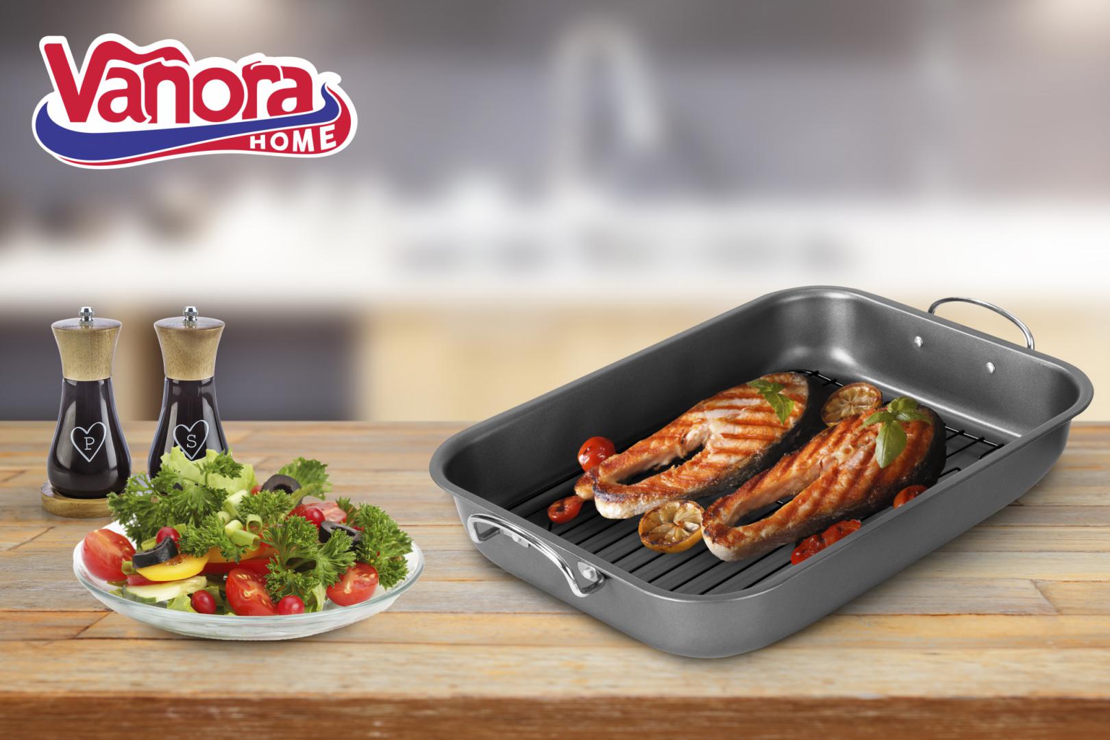 Vanora TAVA CUPTOR CU GRILL 39x29x6 CM