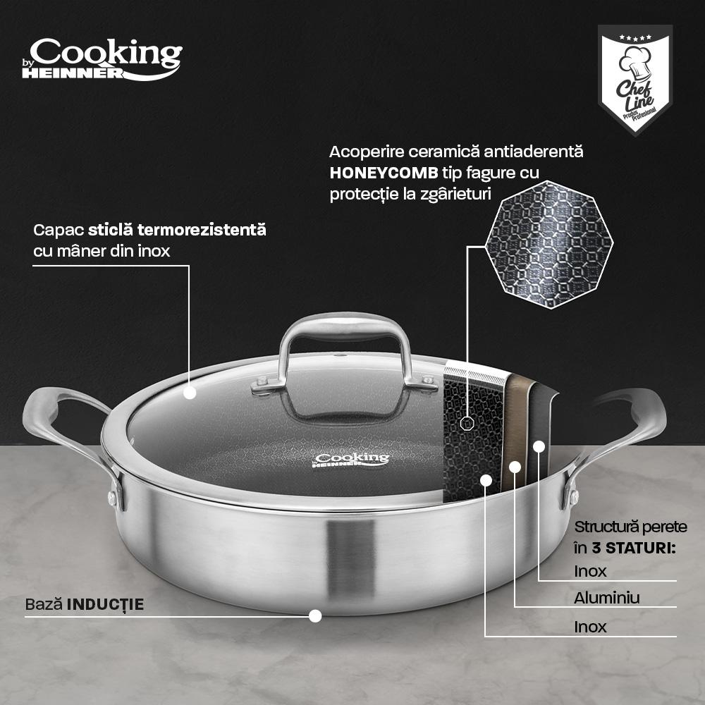 Heinner CRATITA INOX+CAP 30x7.8 CM4.8L TITANIUM3