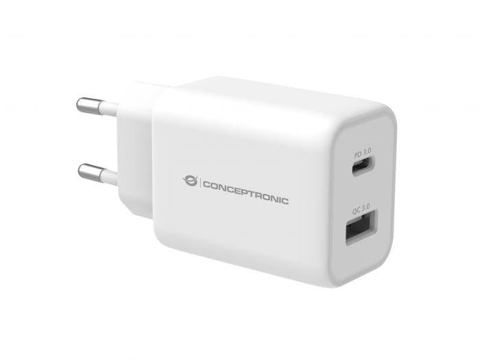 Conceptronic USB Charger ALTHEA11W (conceptronic ALTHEA11W 2-Port 33W Pps USB PD Charger)