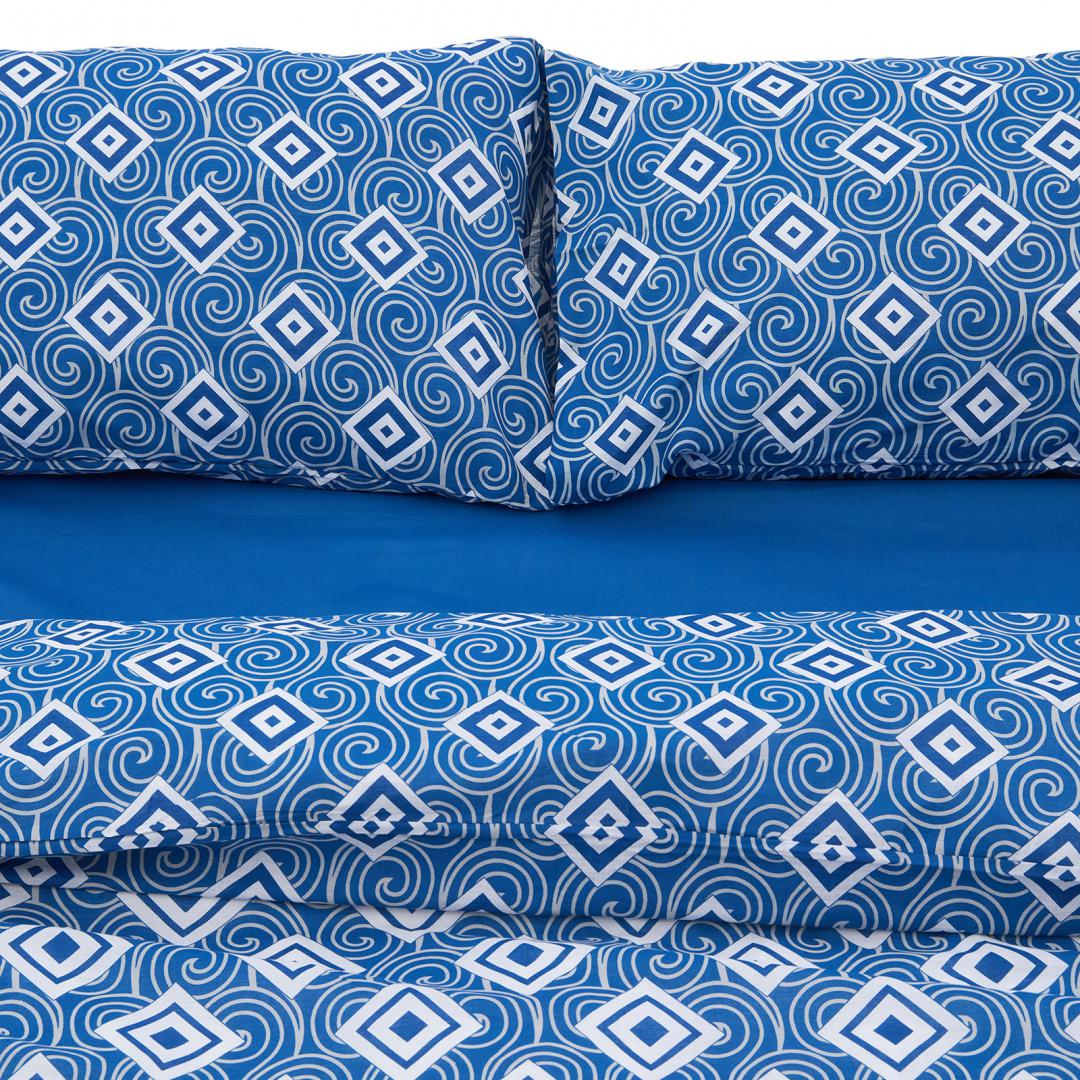 Heinner Lenjerie dubla 100% bumbac 4 piese, Blu