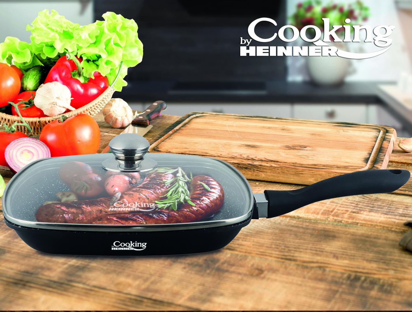 Heinner TIGAIE GRILL AL+CAPAC 28X4.5CM,DARK LINE