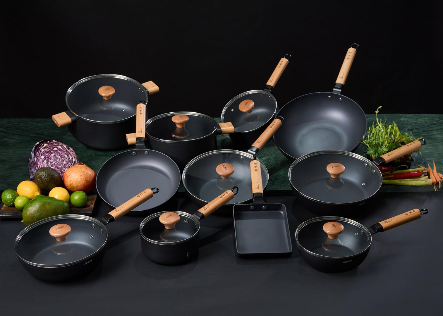 TIGAIE WOK+CAPAC 20X7 CM,  RIKITO WATANABE, SAMURAI GOURMET, COOKING BY HEINNER