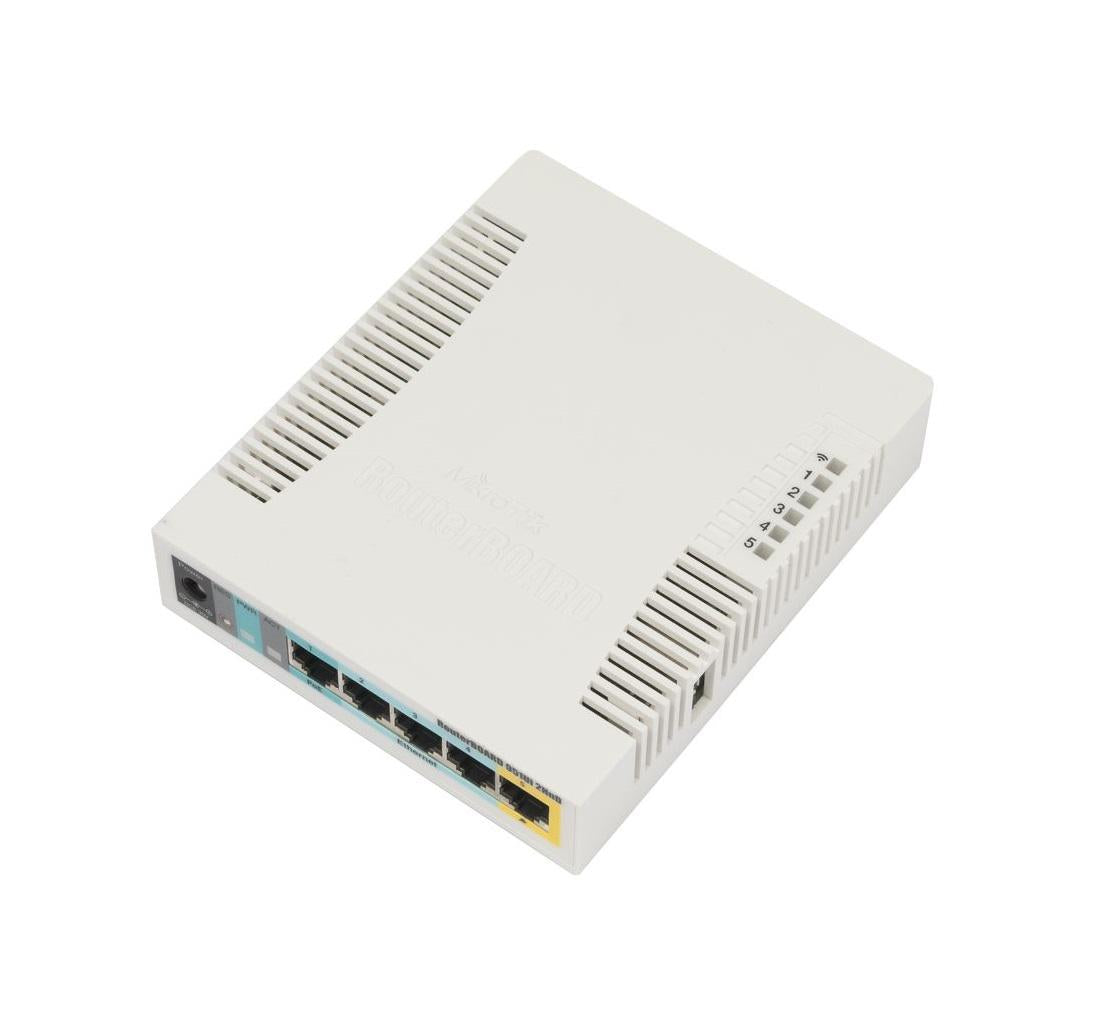 Mikrotik Ap N 5LAN Fe Sfp USB Poe (wireless Access Point Mikrotik RB951UI-2HND)