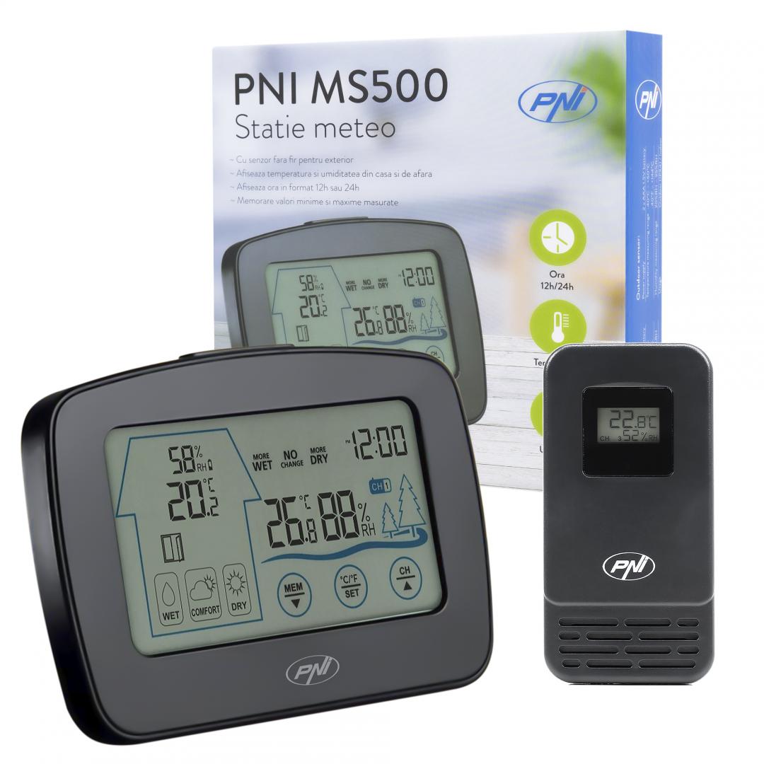 Pni Statie Meteo Senzor Extern (Statie meteo Pni MS500 cu senzor extern fara fir)